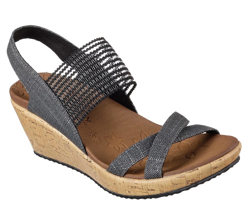 Skechers Πλατφόρμα Γυναικεία - Beverlee - High Tea 31723-BLK Black