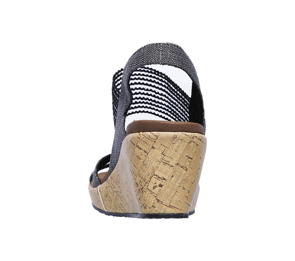 Skechers Πλατφόρμα Γυναικεία - Beverlee - High Tea 31723-BLK Black