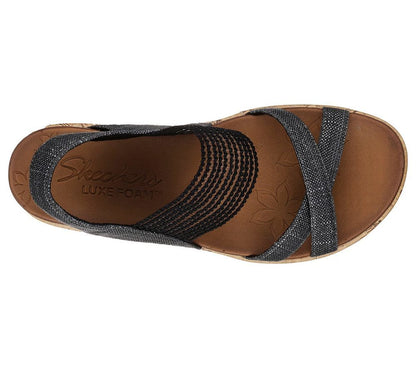 Skechers Πλατφόρμα Γυναικεία - Beverlee - High Tea 31723-BLK Black