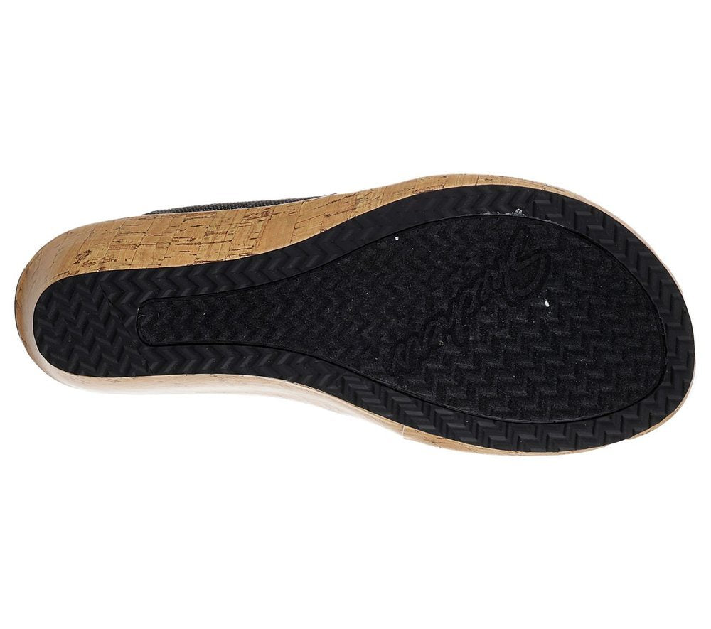 Skechers Πλατφόρμα Γυναικεία - Beverlee - High Tea 31723-BLK Black