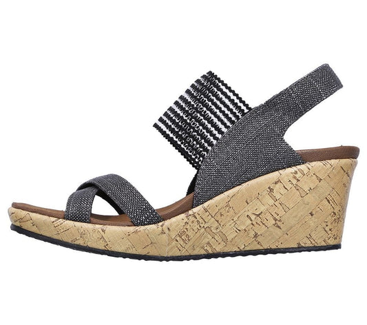 Skechers Πλατφόρμα Γυναικεία - Beverlee - High Tea 31723-BLK Black