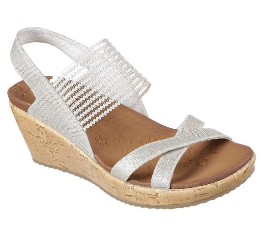Skechers Πλατφόρμα Γυναικεία - Beverlee - High Tea 31723-NAT Natural