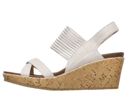 Skechers Πλατφόρμα Γυναικεία - Beverlee - High Tea 31723-NAT Natural