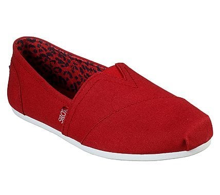 Skechers Γυναικείες Εσπαντρίγιες - BOBS Plush - Peace and Love 33645-DKRD