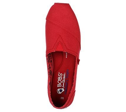 Skechers Γυναικείες Εσπαντρίγιες - BOBS Plush - Peace and Love 33645-DKRD