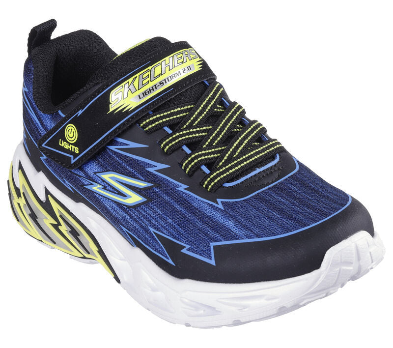 Skechers Παπούτσι Παιδικό Για Αγόρι - Light Storm 2.0 Lightweight Gore Strap - 400149L-BKBL - Black