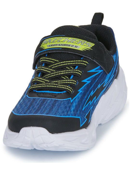 Skechers Παπούτσι Παιδικό Για Αγόρι - Light Storm 2.0 Lightweight Gore Strap - 400149L-BKBL - Black