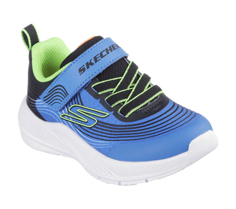 Skechers Παπούτσι Παιδικό Για Αγόρι - Microspec Advance Toddler Gore Strap - 403926N-BLLM - Blue