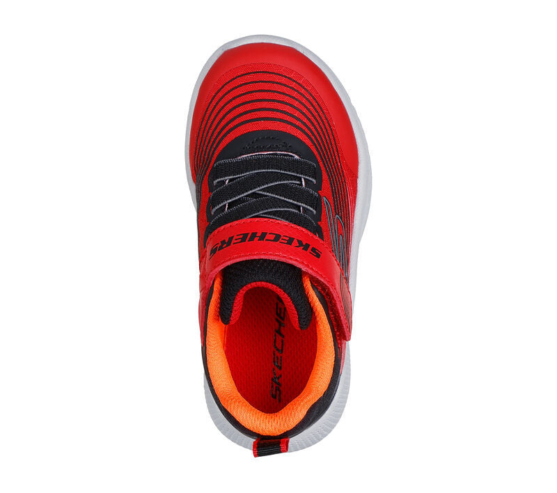 Skechers Παπούτσι Παιδικό Για Αγόρι - Microspec Advance Toddler Gore Strap - 403926N-RDBK - Red