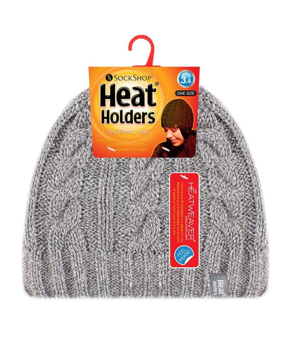 Heat Holders Γυναικείος Σκούφος - Cable Hat - Twist - 80113-0506 - Light Grey