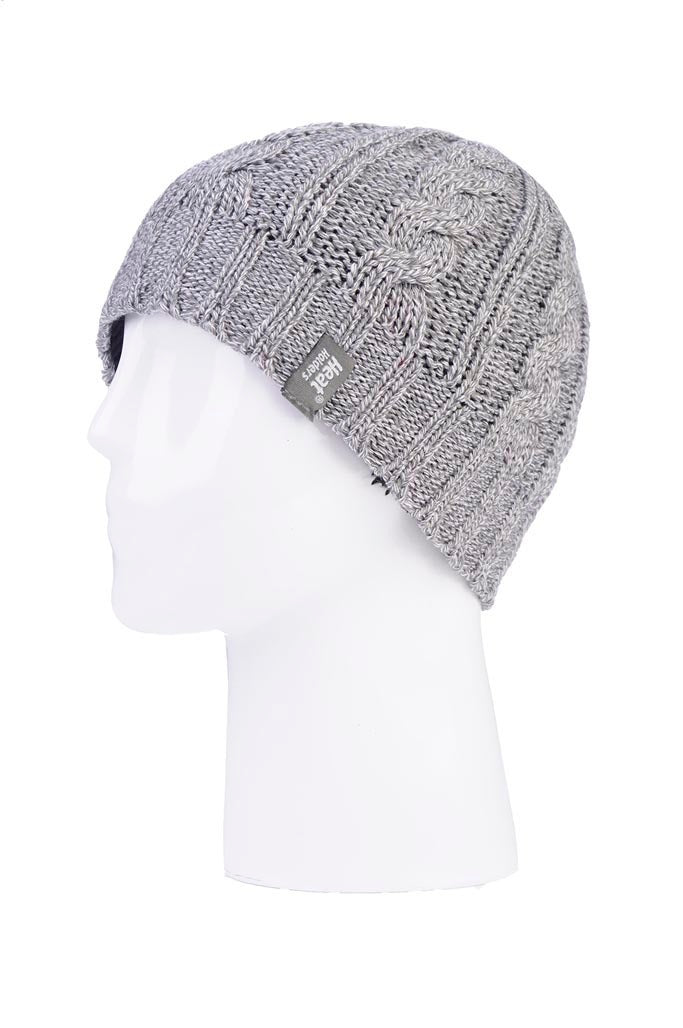 Heat Holders Γυναικείος Σκούφος - Cable Hat - Twist - 80113-0506 - Light Grey