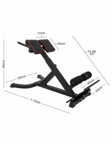 Amila Πάγκος Γυμναστικής Ραχιαίων BE600 - 43906-Black