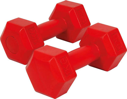 Amila Αλτήρας Εξάγωνος - Plastic Series 1kg (Ζευγάρι) - Red - 44530
