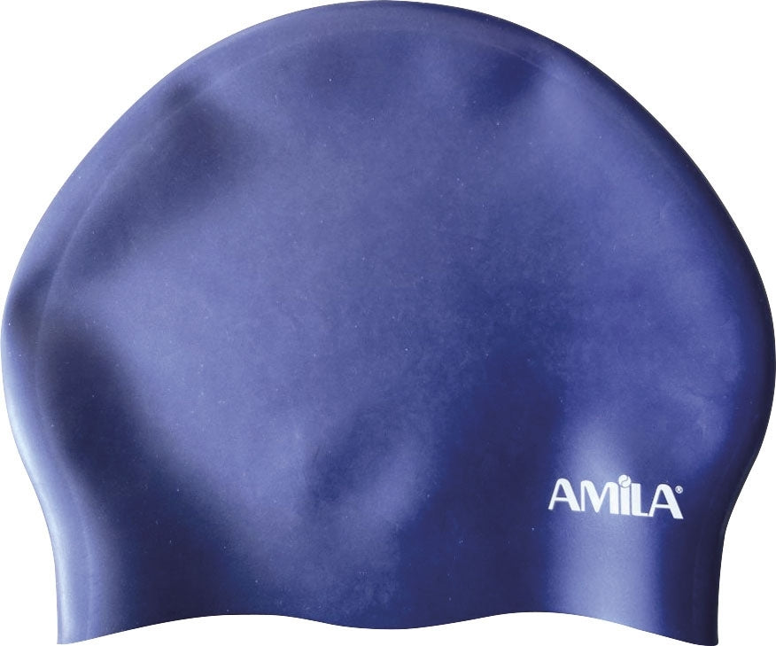Amila Σκουφάκι Κολύμβησης - Long Hair HQ- Blue - 47026