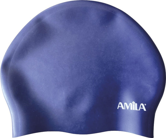Amila Σκουφάκι Κολύμβησης - Long Hair HQ- Blue - 47026