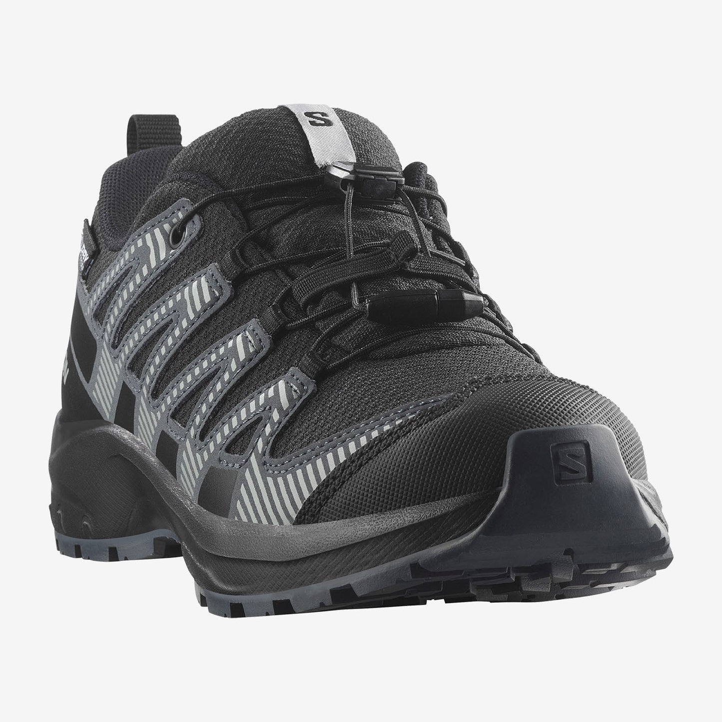 Salomon Παπούτσι Παιδικό Αδιάβροχο - XA PRO V8 WATERPROOF - 477293 - Μαύρο Γκρι Turbulence Quarry