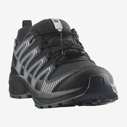 Salomon Παπούτσι Παιδικό Αδιάβροχο - XA PRO V8 WATERPROOF - 477293 - Μαύρο Γκρι Turbulence Quarry