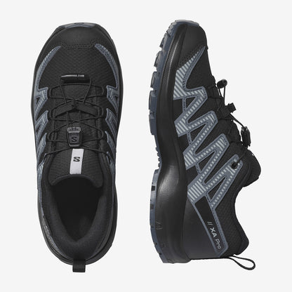 Salomon Παπούτσι Παιδικό Αδιάβροχο - XA PRO V8 WATERPROOF - 477293 - Μαύρο Γκρι Turbulence Quarry
