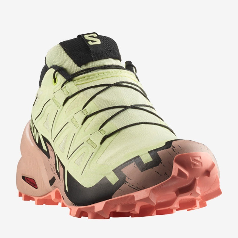 Salomon Γυναικείο Παπούτσι - SPEEDCROSS 6 GTX W - 477655 - Lime Cream Mahogany Rose Black