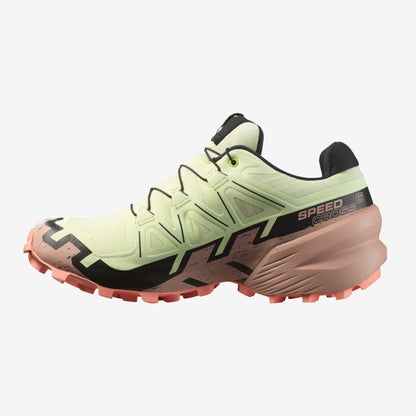 Salomon Γυναικείο Παπούτσι - SPEEDCROSS 6 GTX W - 477655 - Lime Cream Mahogany Rose Black
