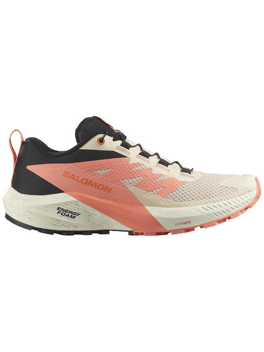 Salomon Γυναικείο Παπούτσι - SENSE RIDE 5 W - 478087 - Peach Fusion Coral Black