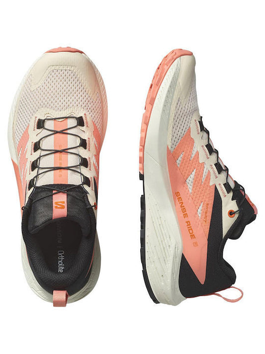 Salomon Γυναικείο Παπούτσι - SENSE RIDE 5 W - 478087 - Peach Fusion Coral Black
