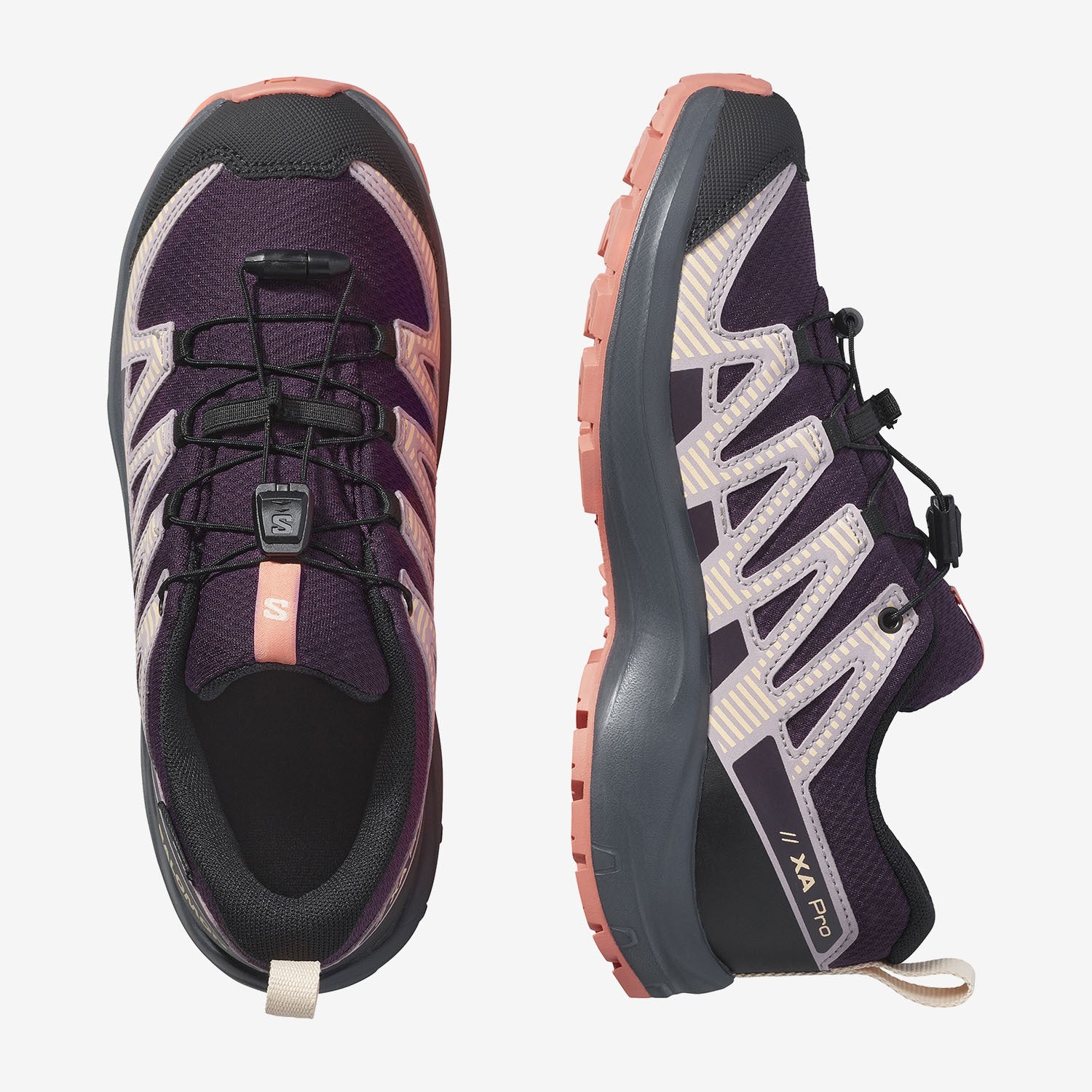 Salomon Παπούτσι Παιδικό Αδιάβροχο - XA PRO V8 WATERPROOF - 478571 ΚΑΦΕ Plum Kitten