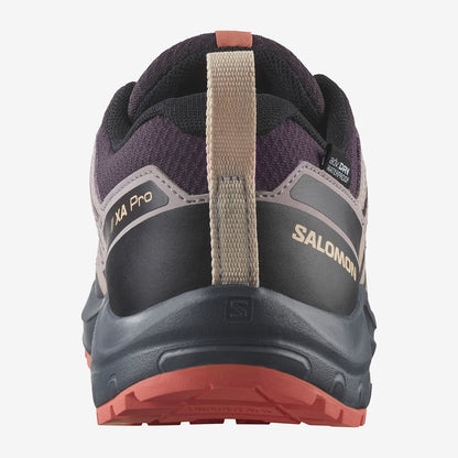 Salomon Παπούτσι Παιδικό Αδιάβροχο - XA PRO V8 WATERPROOF - 478571 ΚΑΦΕ Plum Kitten