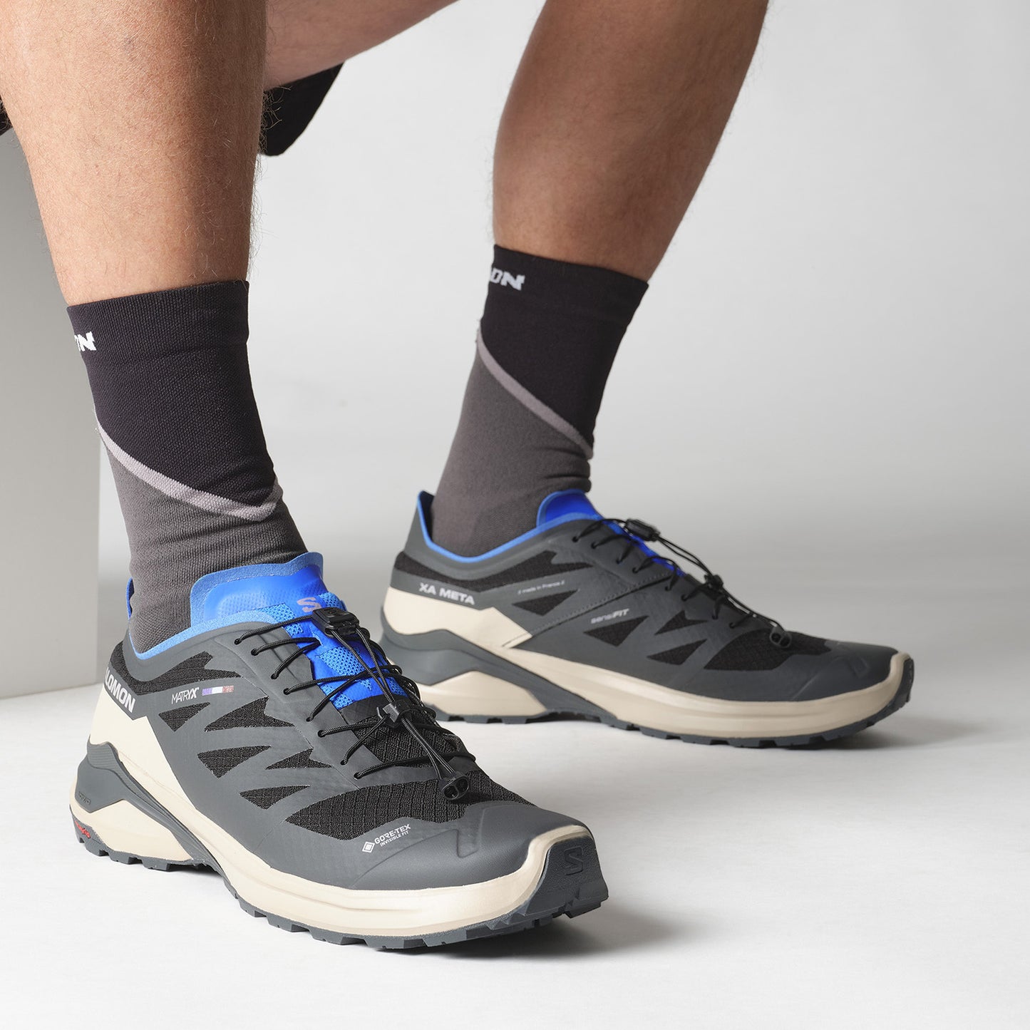 Salomon Ανδρικά Παπούτσια Ορεινού Τρεξίματος - XA META GORE-TEX MADE IN FRANCE 478869 BLACK OXFORD