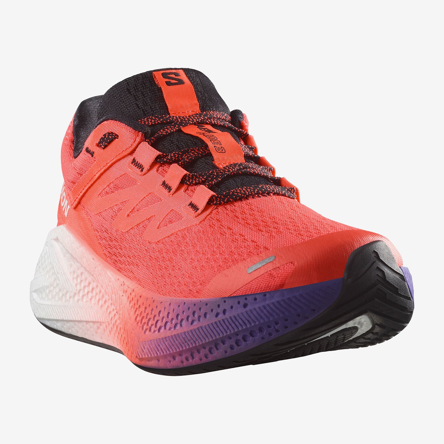 Salomon Παπούτσι Γυναικείο τρεξίματος AERO GLIDE 3 GRADIENT 479758 NEON FLAME WHITE BLACK