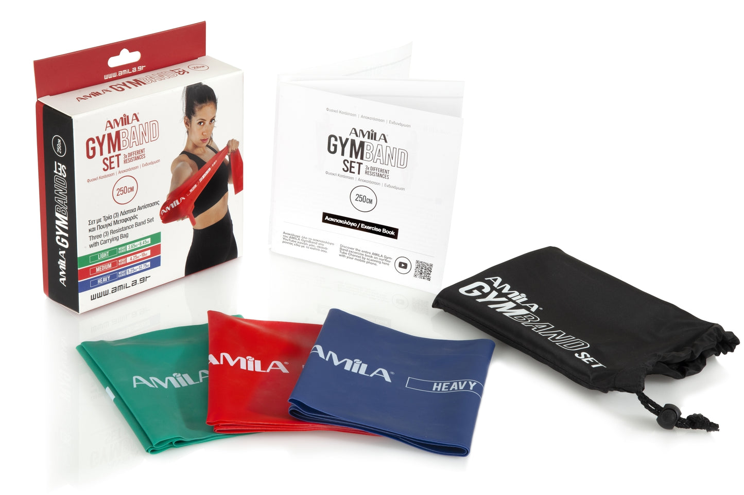 Amila Set Λάστιχα - GymBand 2,5m (3 τεμάχια) - 48120