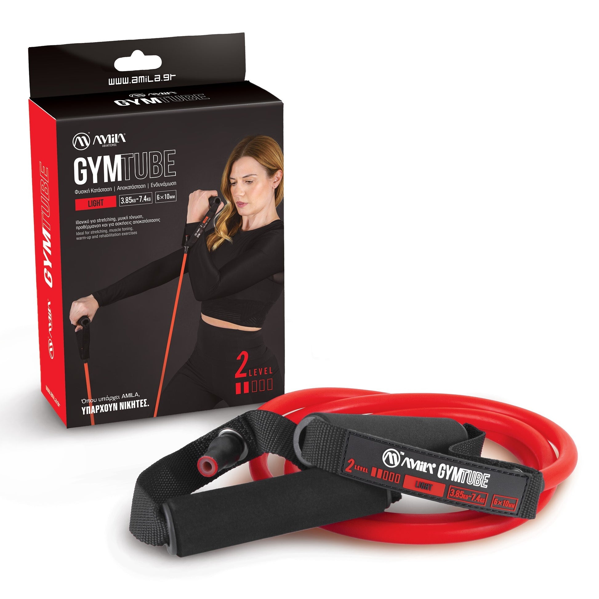 Amila Λάστιχο Amila GymTube Light - 48126 - Red