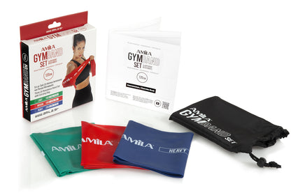 Amila Σετ Λάστιχα Αντίστασης - GymBand 1,2m (3 τεμάχια) - 48178