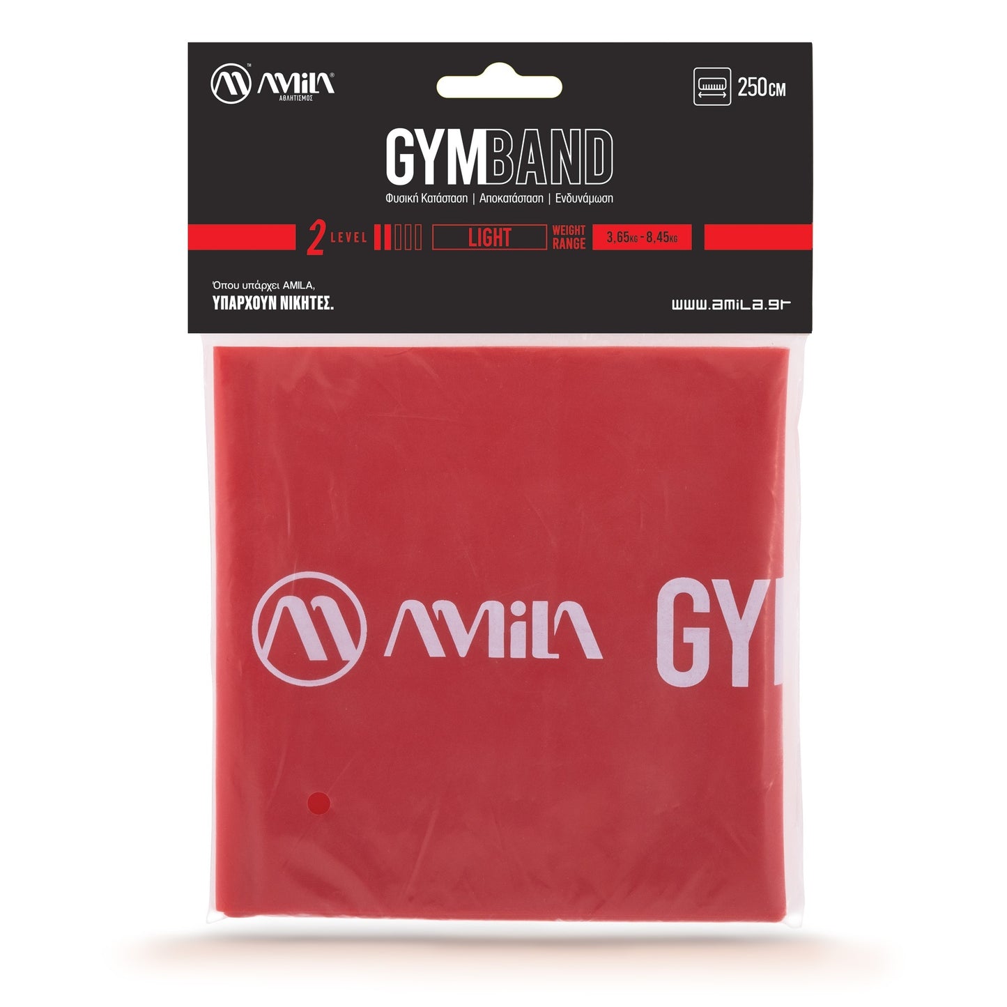 Amila Λάστιχο Αντίστασης - GymBand Light - Red - 48186