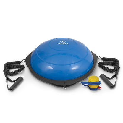 Amila Balance Ball με Ξύλινη Βάση Μπλε 63cm - 48192