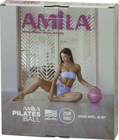 Amila Μπάλα Pilates 25cm, Κόκκινη, σε κουτί - 48401