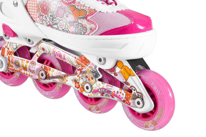 Amila Inline Rollers - Size 33-36 - Pink - 48918