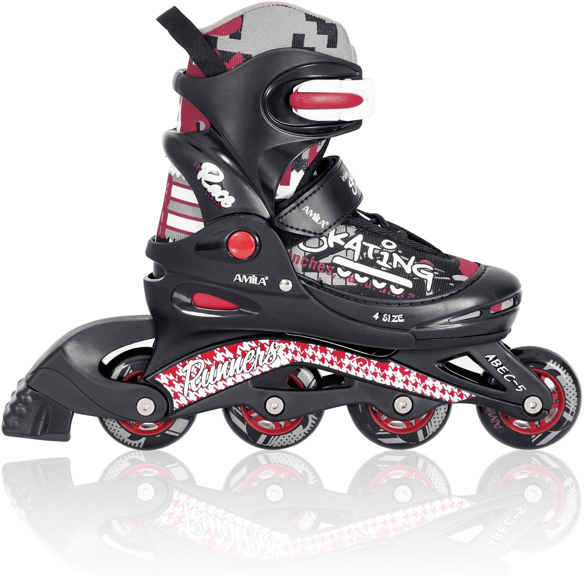 Amila Inline Rollers - Size 30-33 - Black - 48926