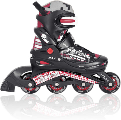 Amila Inline Rollers - Size 30-33 - Black - 48926
