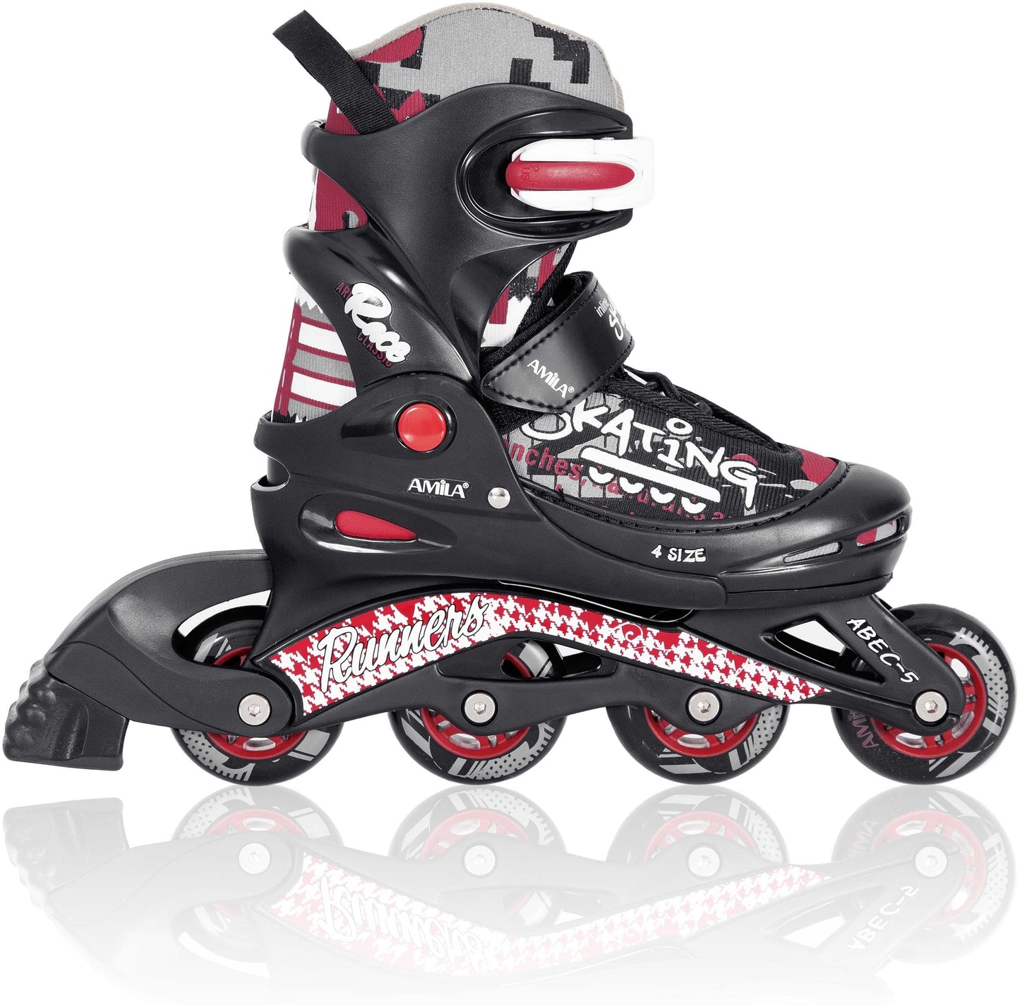 Amila Inline Rollers - Size 38-41 - Black - 48928