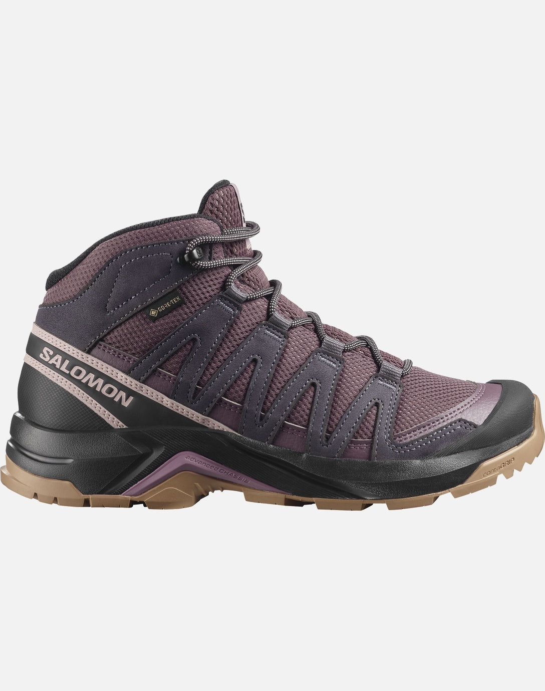 Salomon Γυναικεία Μποτάκια Πεζοπορίας - X-ADVENTURE RECON MID 490956 HUCKLEBERRY IRON SHADOW GRAY