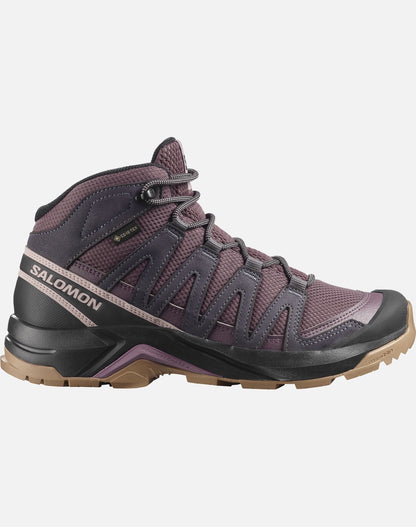 Salomon Γυναικεία Μποτάκια Πεζοπορίας - X-ADVENTURE RECON MID 490956 HUCKLEBERRY IRON SHADOW GRAY