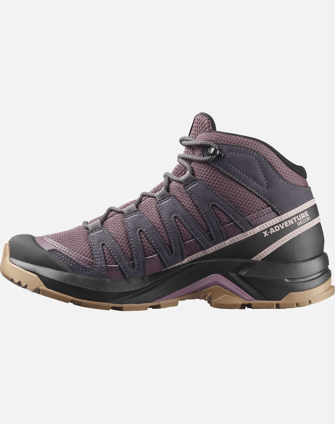Salomon Γυναικεία Μποτάκια Πεζοπορίας - X-ADVENTURE RECON MID 490956 HUCKLEBERRY IRON SHADOW GRAY