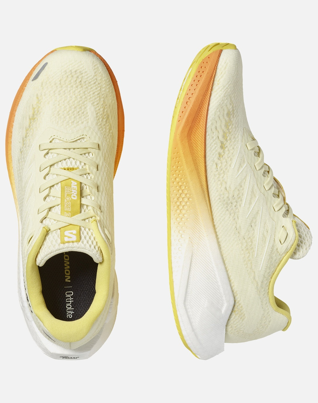 Salomon Γυναικεία Παπούτσια Τρεξίματος Δρόμου - AERO BLAZE 3 W - 491060 YELLOW WHITE NECTARINE
