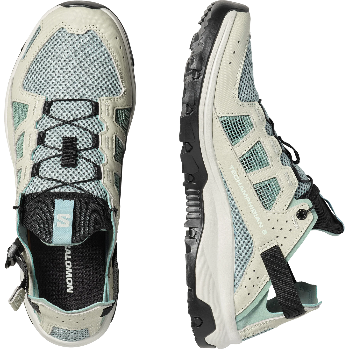 Salomon Γυναικεία Αμφίβια Παπούτσια - TECHAMPHIBIAN 5 - 491107 Green Milieu Sea Foam