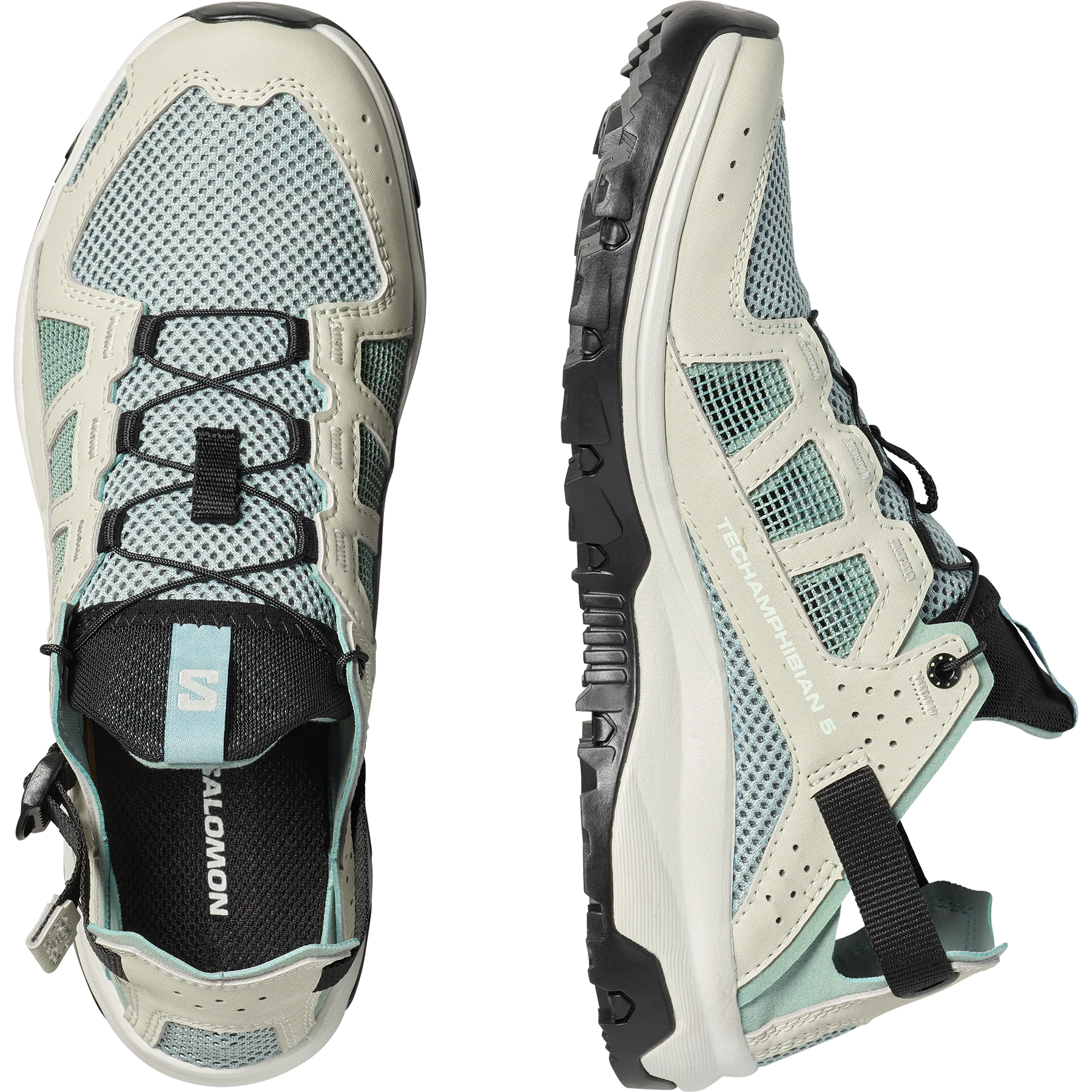 Salomon Γυναικεία Αμφίβια Παπούτσια - TECHAMPHIBIAN 5 - 491107 Green Milieu Sea Foam