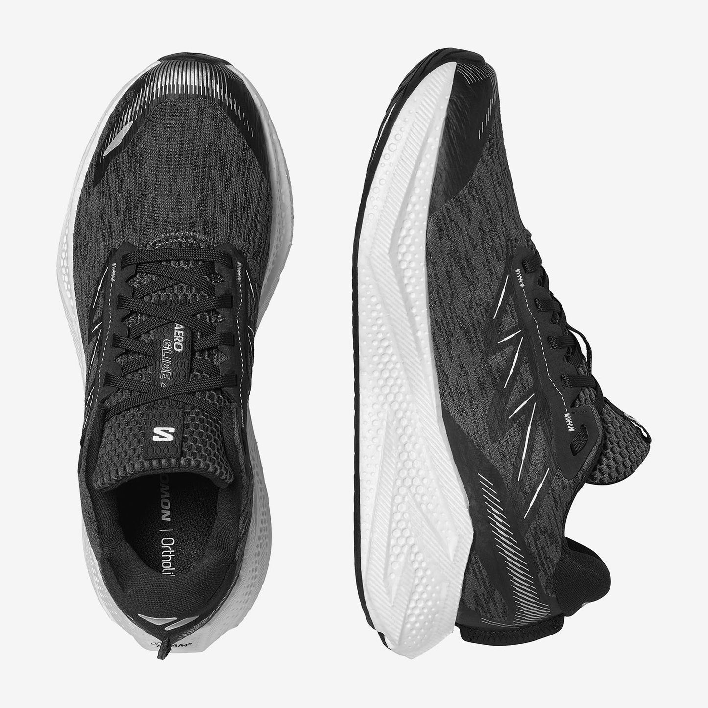 Salomon Ανδρικά Παπούτσια για Τρέξιμο Δρόμου - AERO GLIDE 4 - 491470 Black White