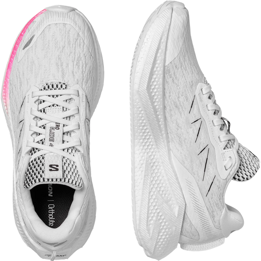 Salomon Γυναικεία Παπούτσια Τρεξίματος Δρόμου - AERO GLIDE 4 - 491513 WHITE BLACK