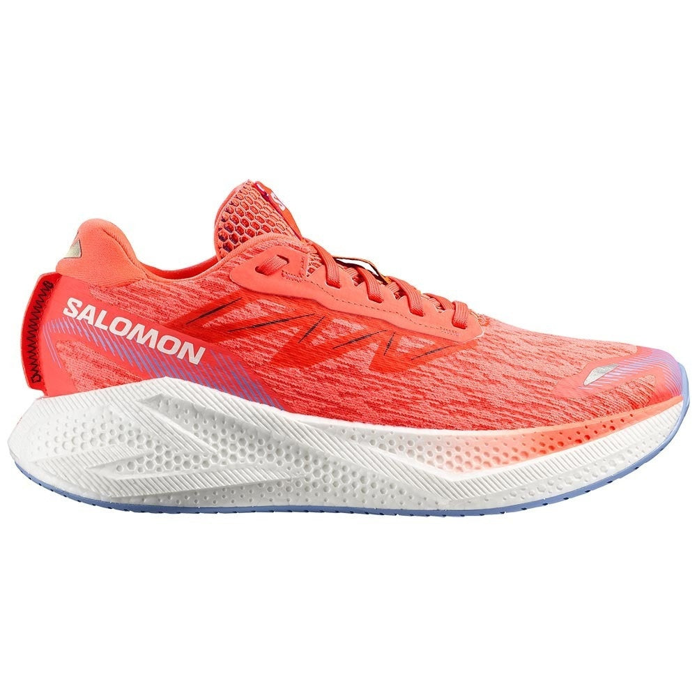 Salomon Ανδρικά Παπούτσια για Τρέξιμο Δρόμου - AERO GLIDE 4 - 491545 NEON FLAME WHT