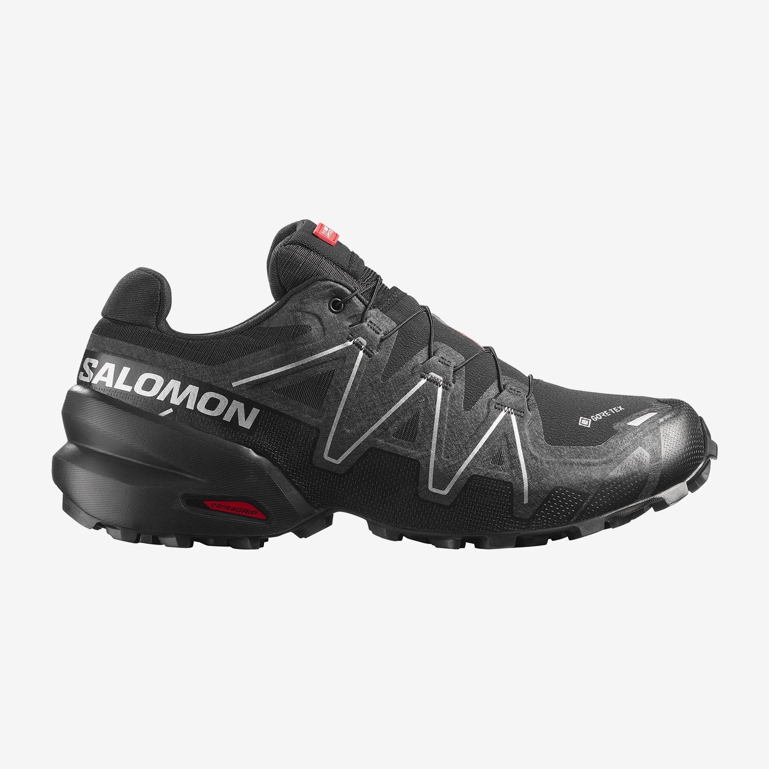 Salomon Unisex Παπούτσια Ορεινού Τρεξίματος - SPEEDCROSS 6 GORE-TEX 2 - 491590 Black Silver